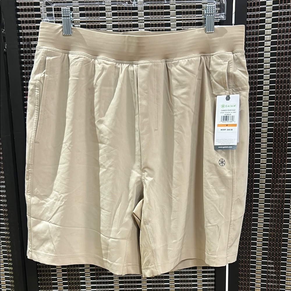 GAIAM Tan Athletic Shorts Lightweight Versatile